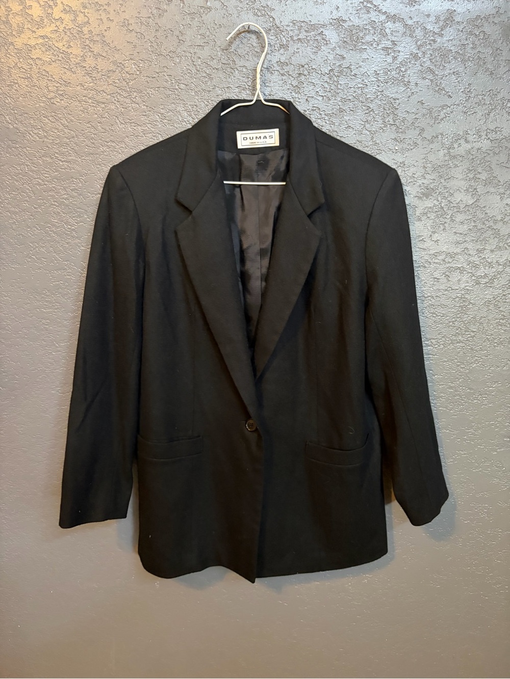 Dumas Women's Black Single-Button Tailored Blazer